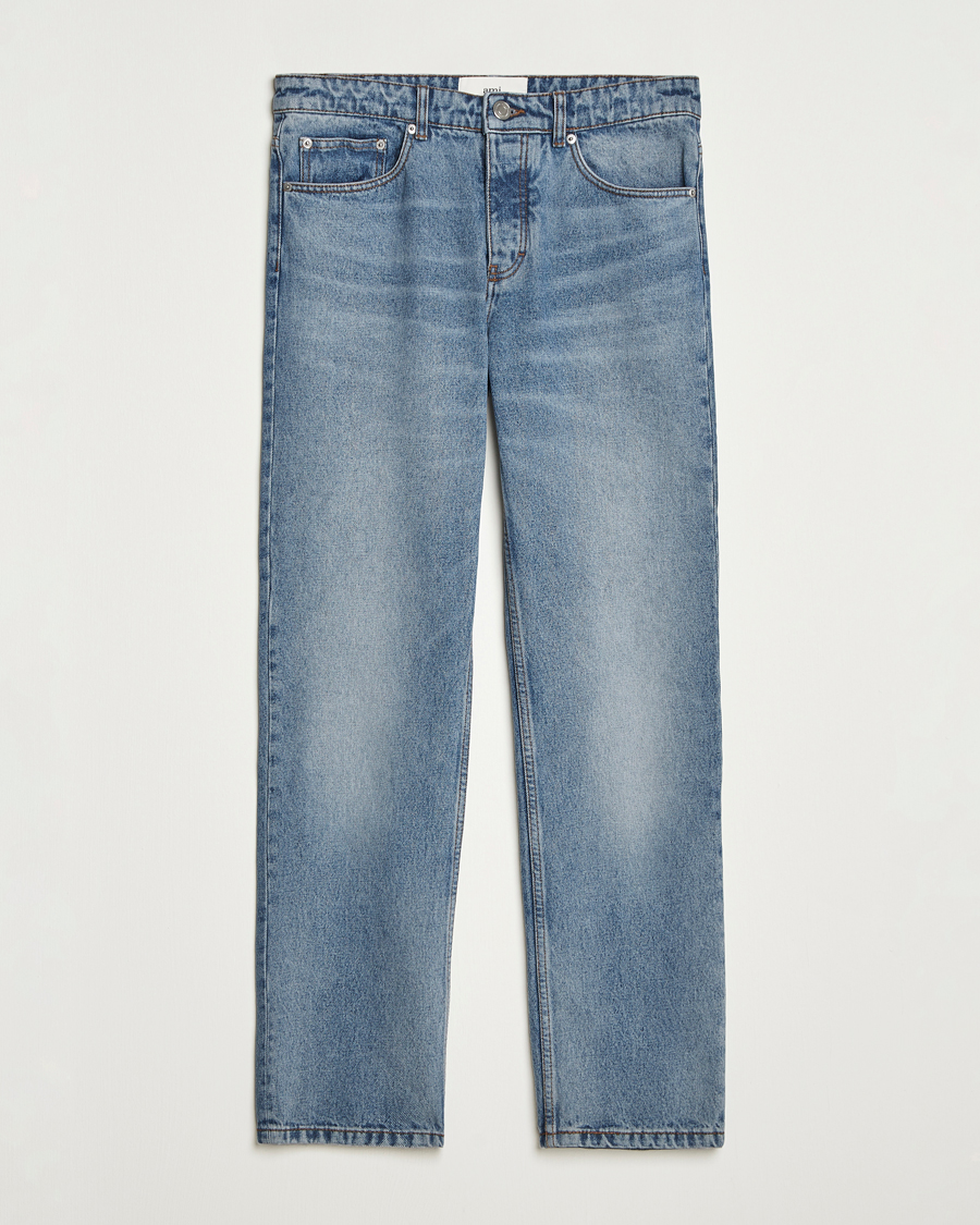 Herr | Byxor | AMI | Classic Fit Jeans Used Blue