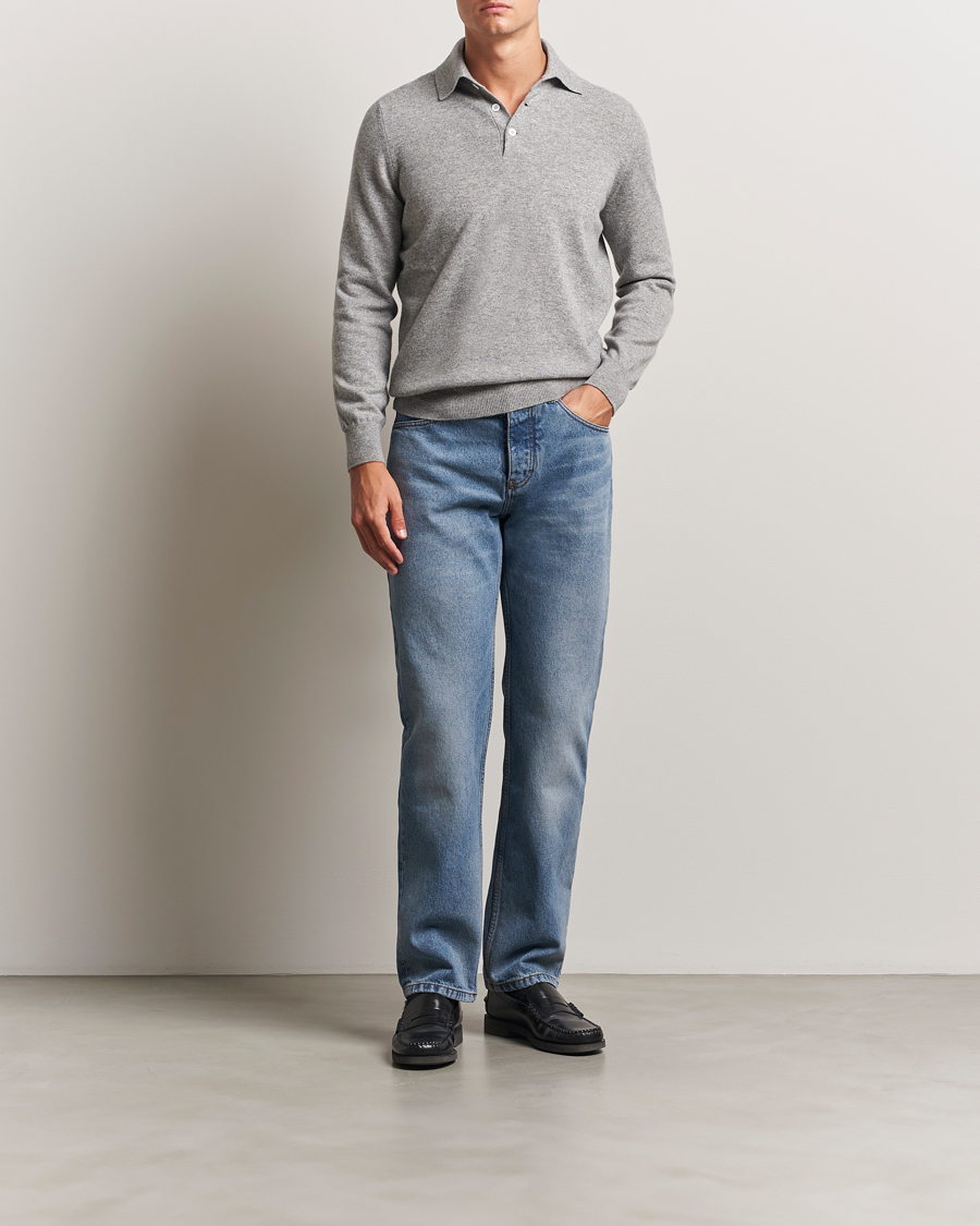 Herr | Byxor | AMI | Classic Fit Jeans Used Blue