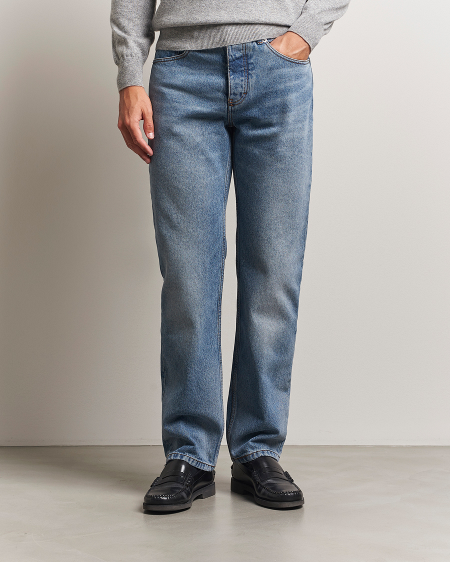 Herr | Byxor | AMI | Classic Fit Jeans Used Blue