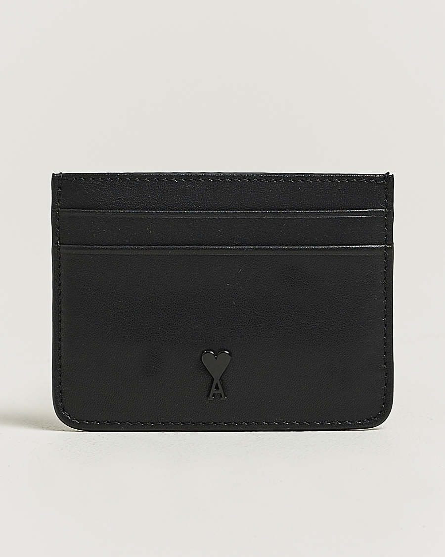 Herr | Plånböcker | AMI | Tonal Heart Logo Card Holder Black