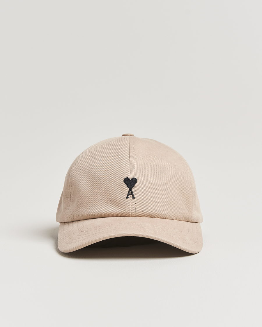 Herr | Hattar & kepsar | AMI | Black Heart Logo Cap Cafe Creme