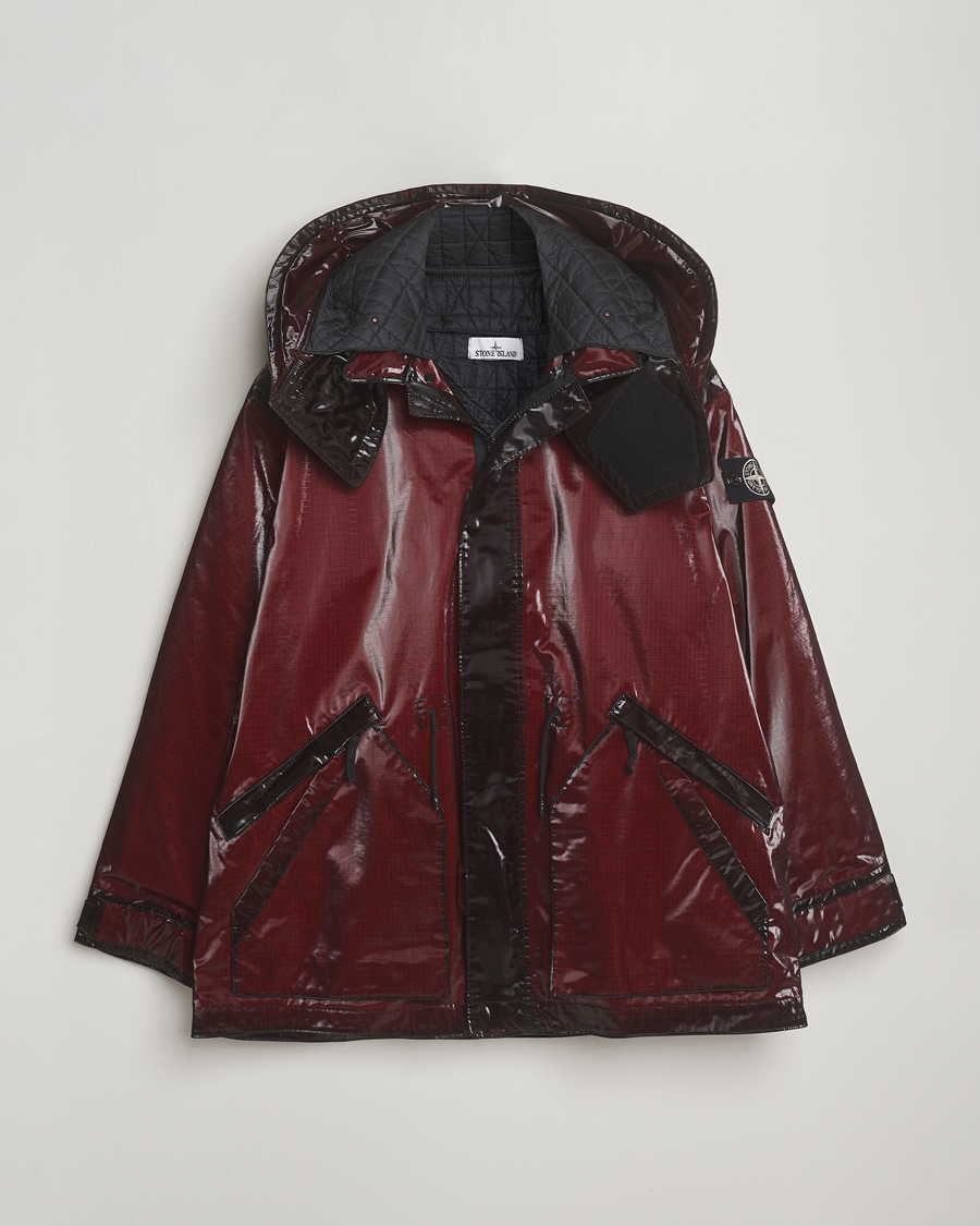 Herr | Jackor | Stone Island | Short Ripstop Detachable Inner Parka Burgundy