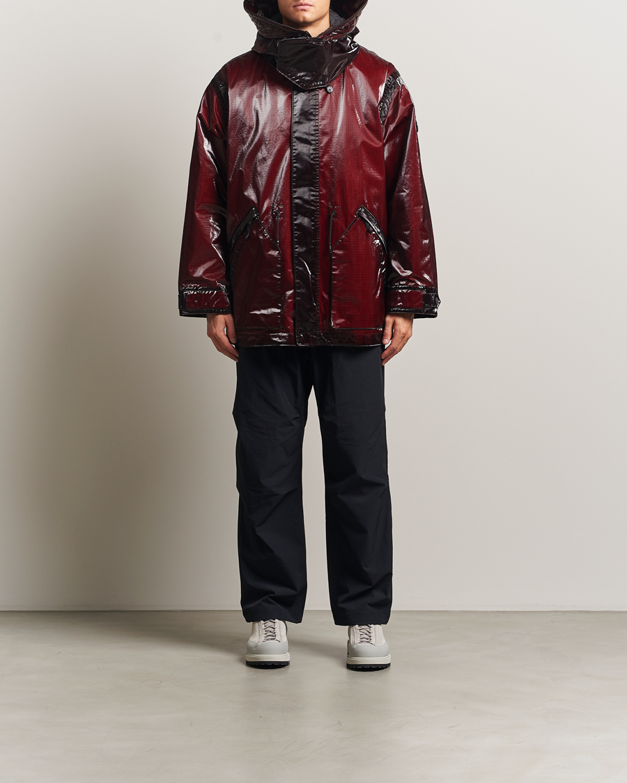 Herr | Jackor | Stone Island | Short Ripstop Detachable Inner Parka Burgundy