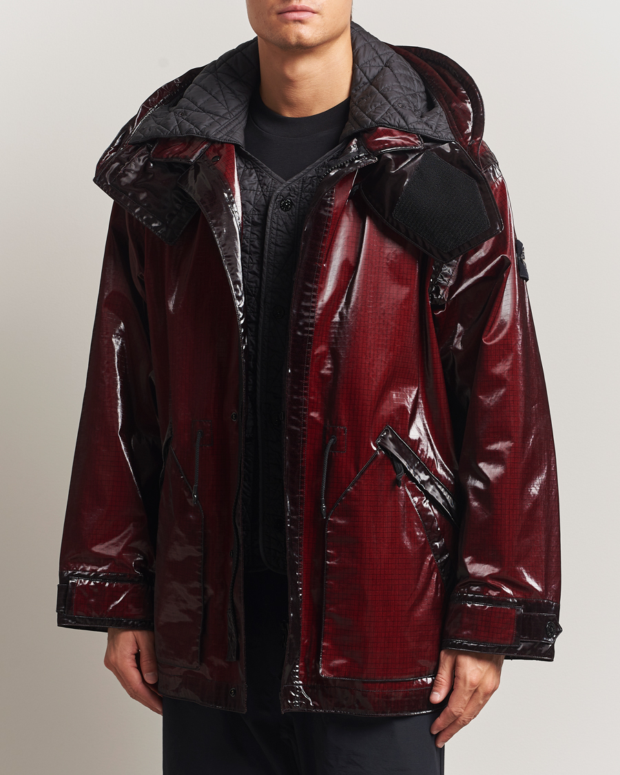 Herr | Jackor | Stone Island | Short Ripstop Detachable Inner Parka Burgundy
