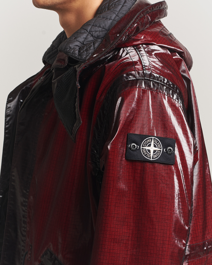 Herr | Jackor | Stone Island | Short Ripstop Detachable Inner Parka Burgundy