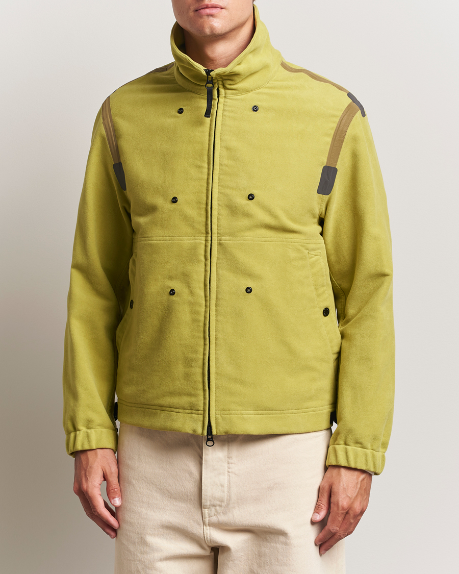 Herr | Jackor | Stone Island | Translusent Cover Moleskin Short Parka Green