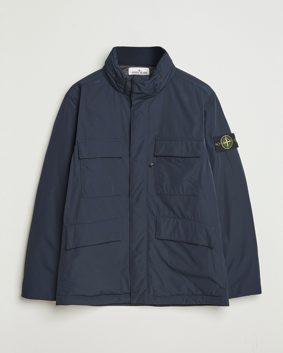 Herr | Jackor | Stone Island | Micro Twill Padded Field Jacket Navy