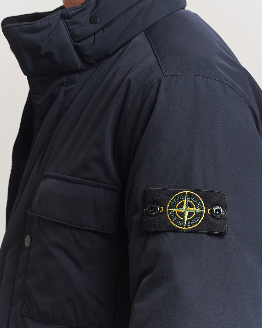 Herr | Jackor | Stone Island | Micro Twill Padded Field Jacket Navy