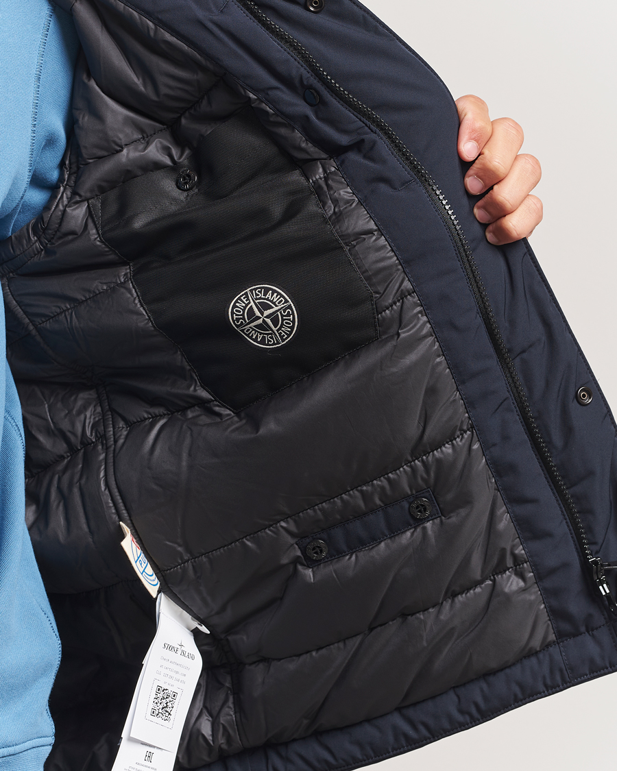 Herr | Jackor | Stone Island | Micro Twill Padded Field Jacket Navy
