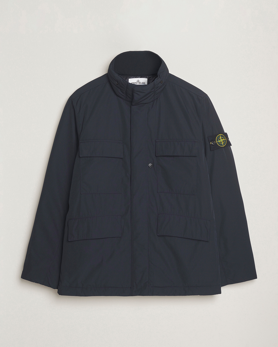 Herr | Jackor | Stone Island | Micro Twill Padded Field Jacket Black