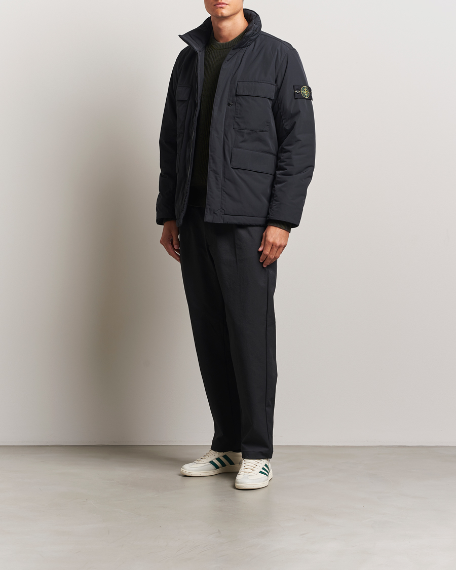 Herr | Jackor | Stone Island | Micro Twill Padded Field Jacket Black