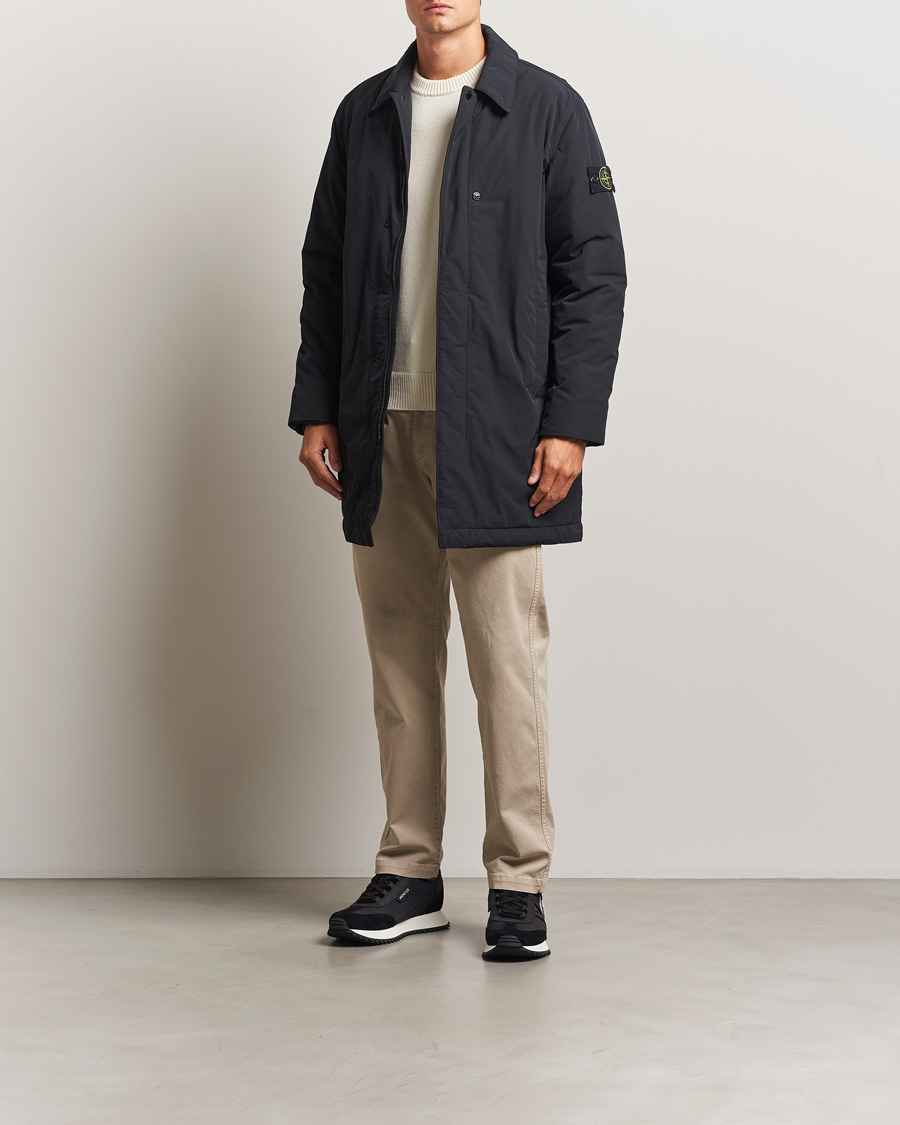 Herr | Jackor | Stone Island | Micro Twill Primaloft Padded Coat Black