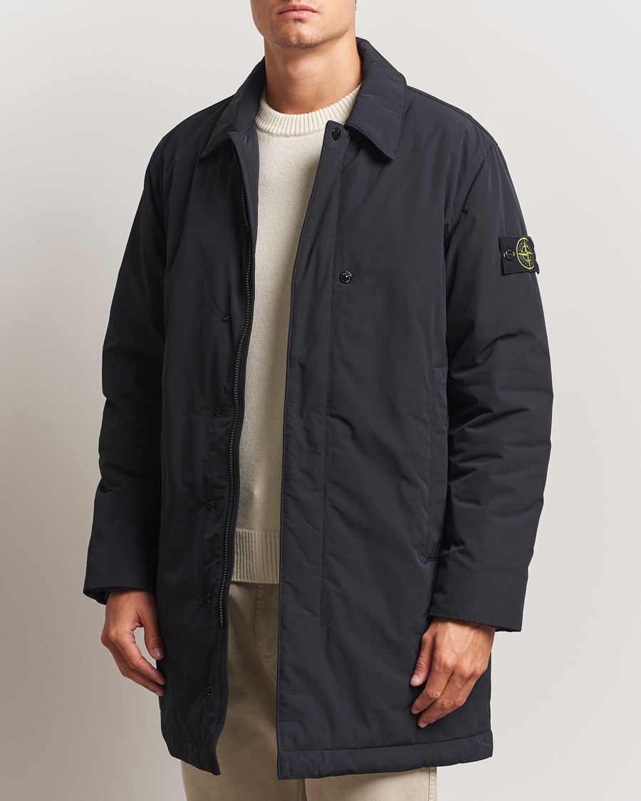 Herr | Jackor | Stone Island | Micro Twill Primaloft Padded Coat Black