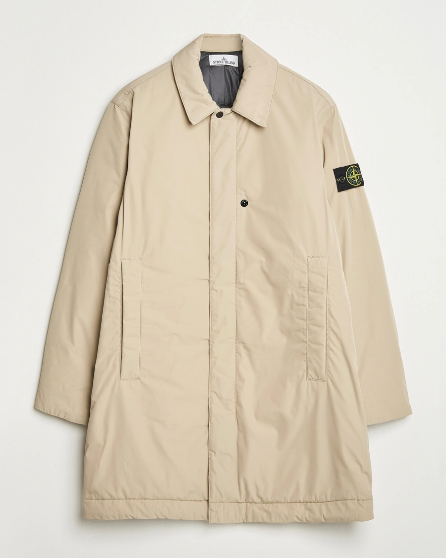 Herr | Jackor | Stone Island | Micro Twill Primaloft Padded Coat Beige