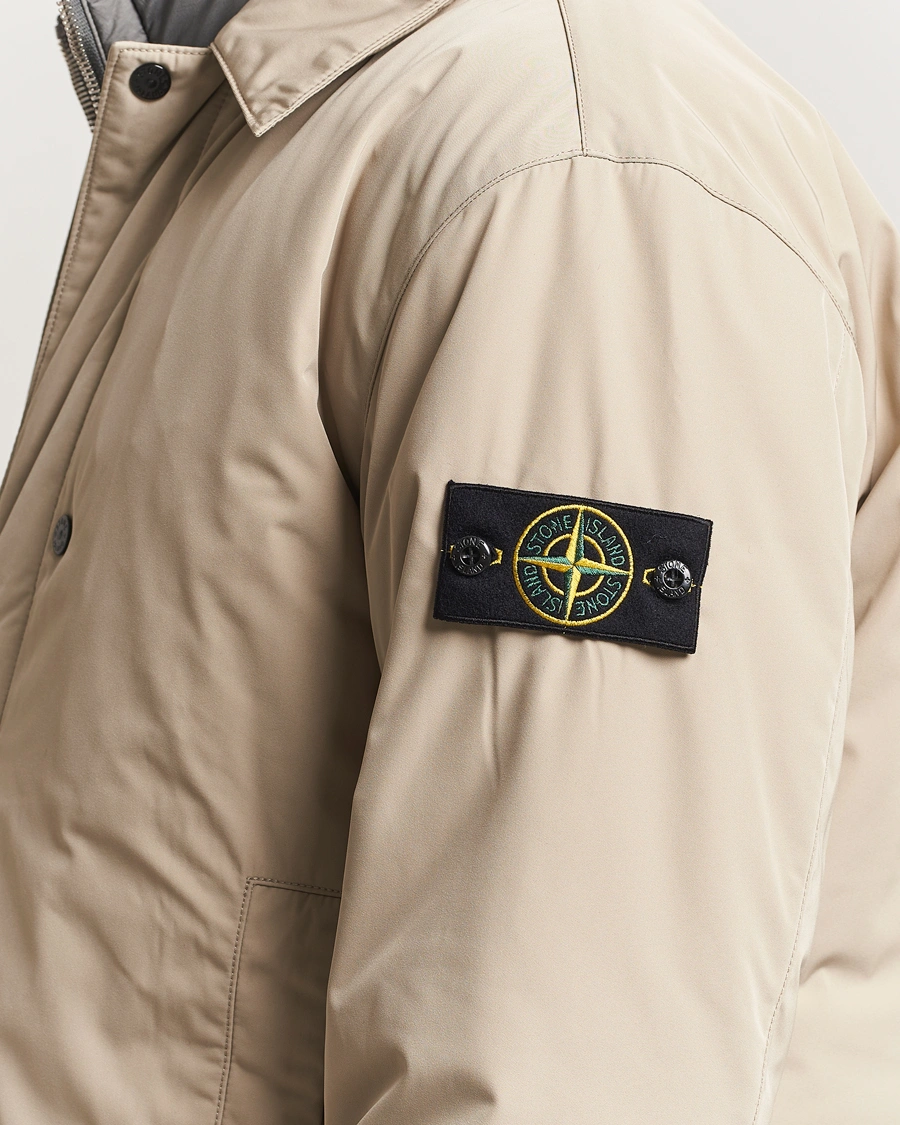 Herr | Jackor | Stone Island | Micro Twill Primaloft Padded Coat Beige