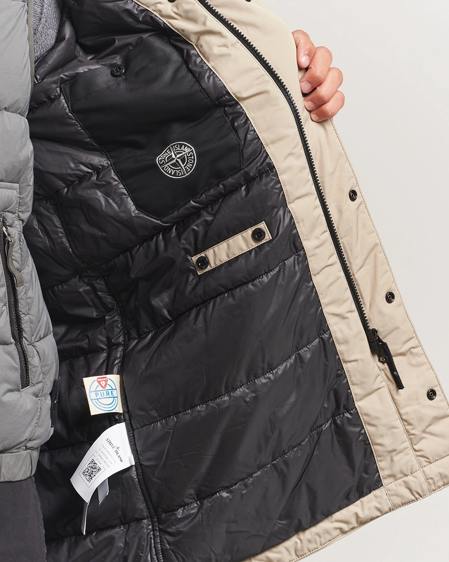 Herr | Jackor | Stone Island | Micro Twill Primaloft Padded Coat Beige