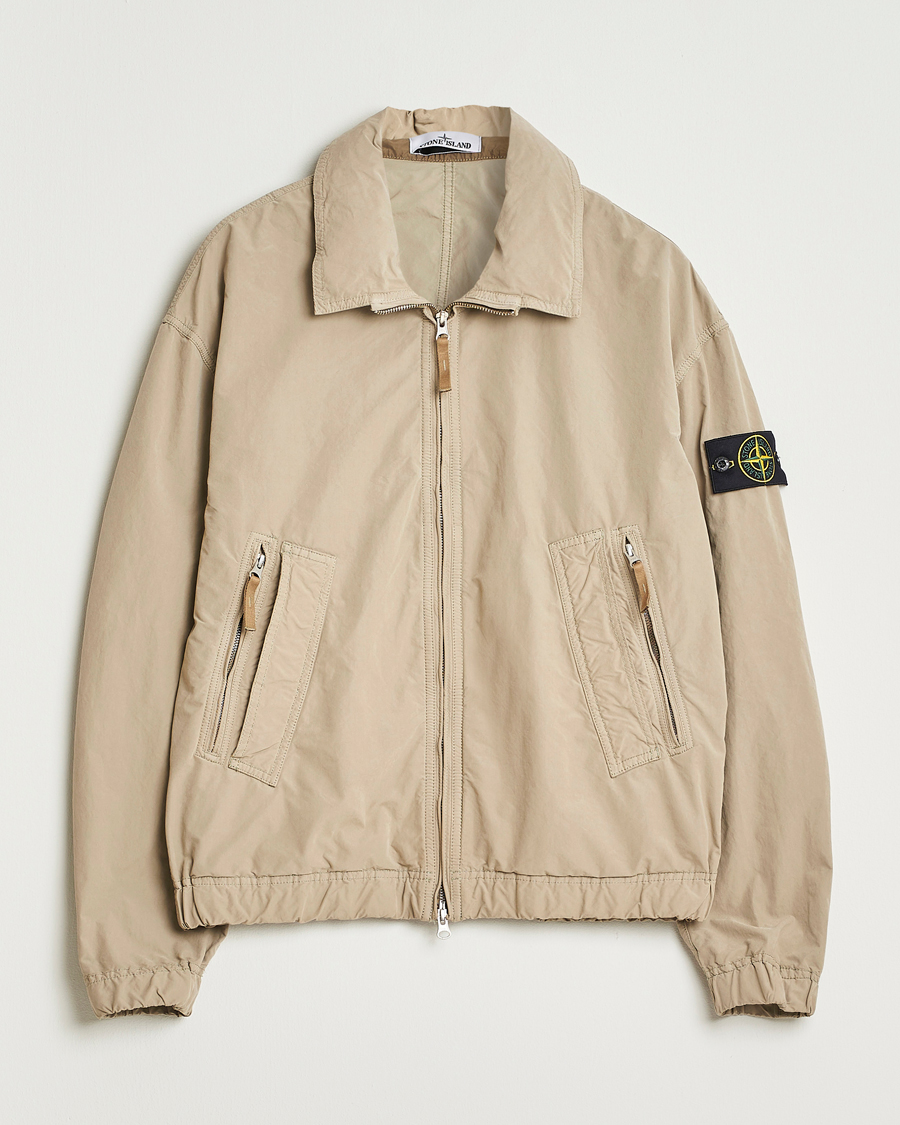 Herr | Jackor | Stone Island | David Light-TC Bomber Jacket Beige
