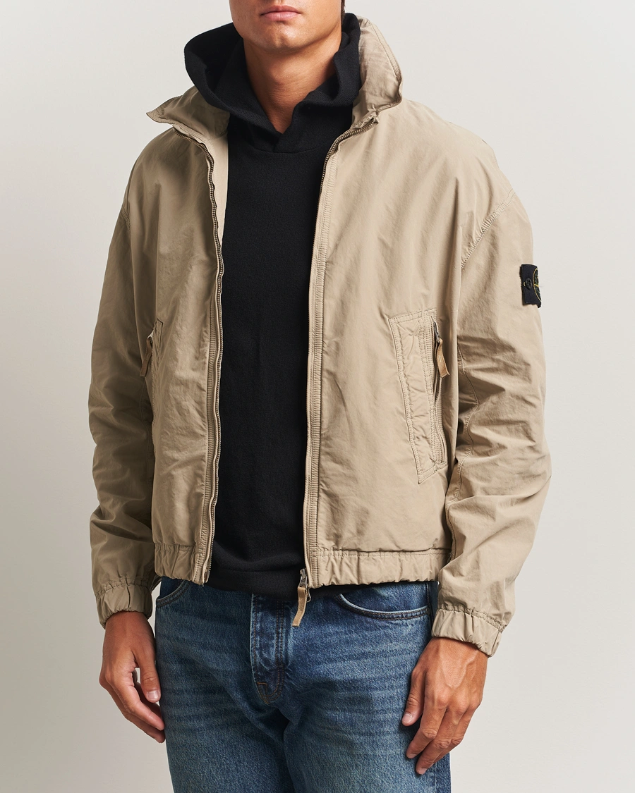 Herr | Jackor | Stone Island | David Light-TC Bomber Jacket Beige