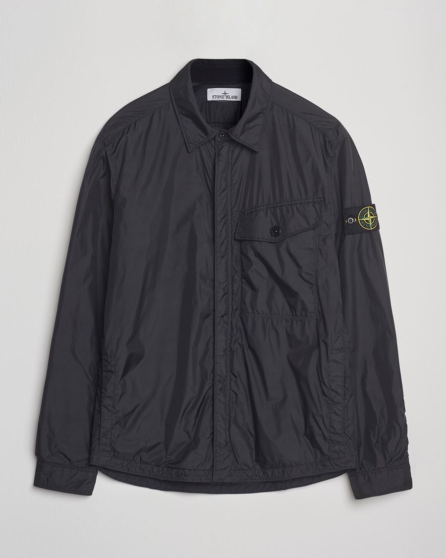 Herr | Jackor | Stone Island | Crinkle Reps Padded Shirt Jacket Black