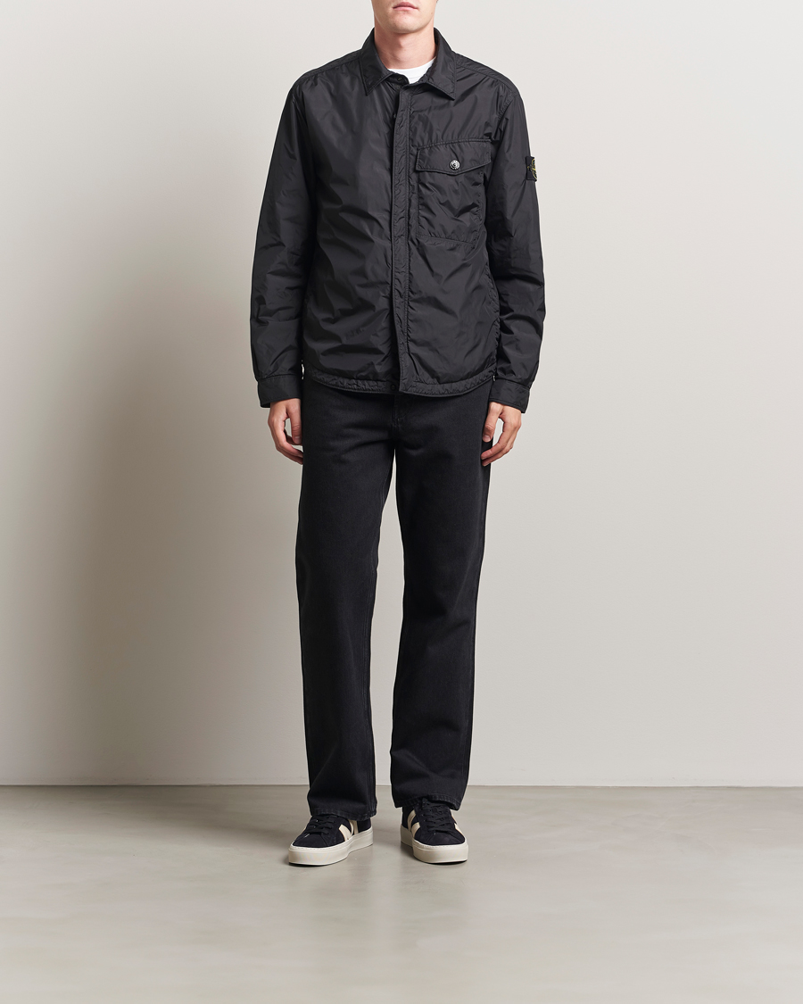 Herr | Jackor | Stone Island | Crinkle Reps Padded Shirt Jacket Black