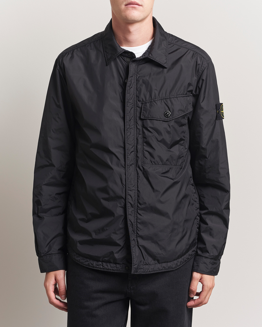 Herr | Jackor | Stone Island | Crinkle Reps Padded Shirt Jacket Black