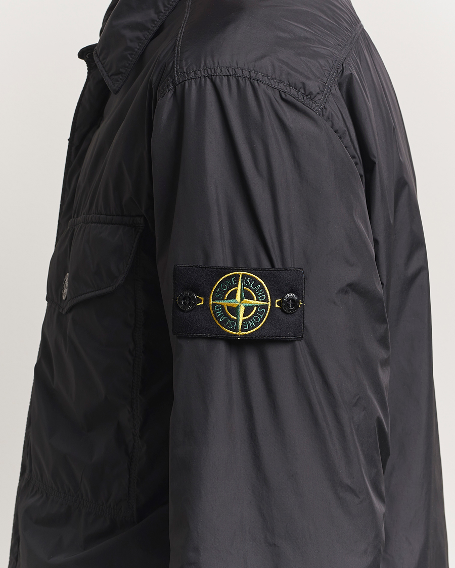 Herr | Jackor | Stone Island | Crinkle Reps Padded Shirt Jacket Black