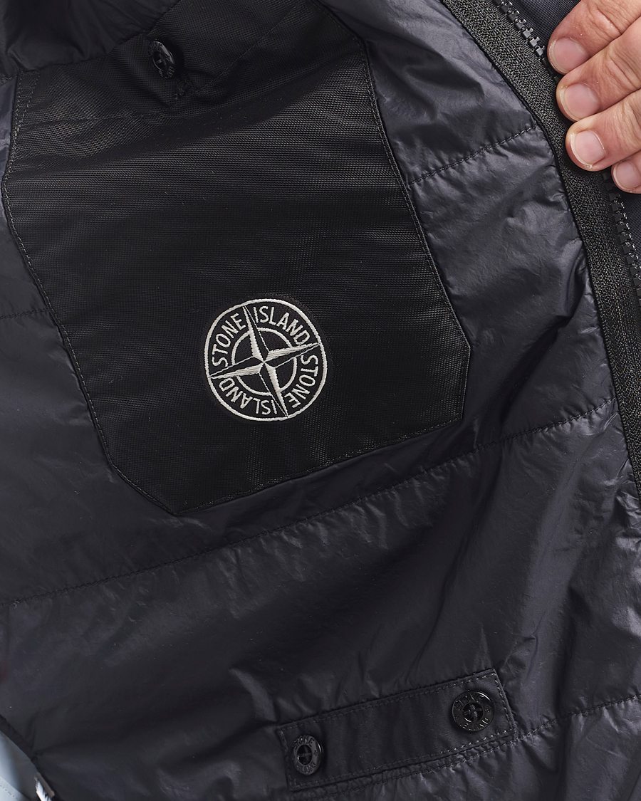 Herr | Jackor | Stone Island | Crinkle Reps Padded Shirt Jacket Black