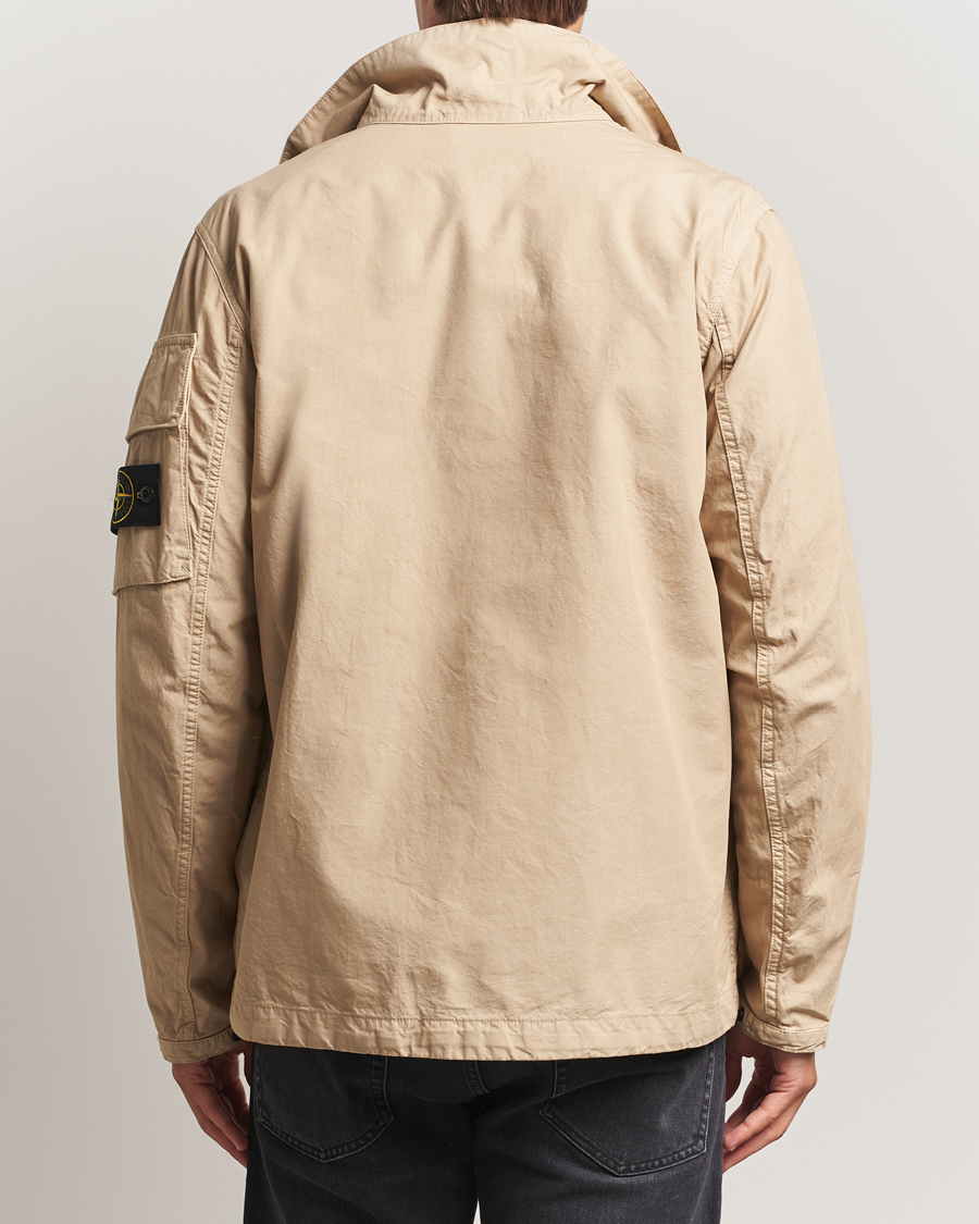 Herr | Jackor | Stone Island | Canvas Weave Cotton Field Jacket Beige