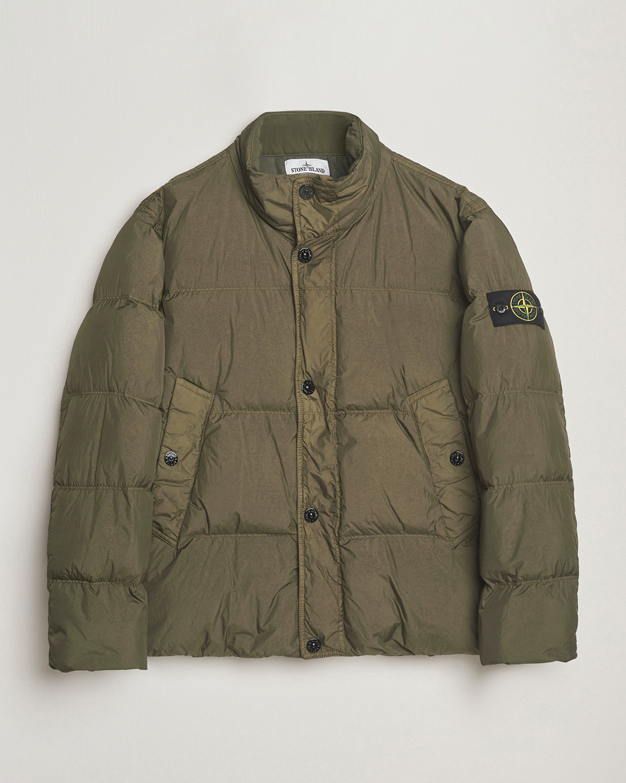 Herr | Jackor | Stone Island | Crinkle Reps Down Jacket Military Green