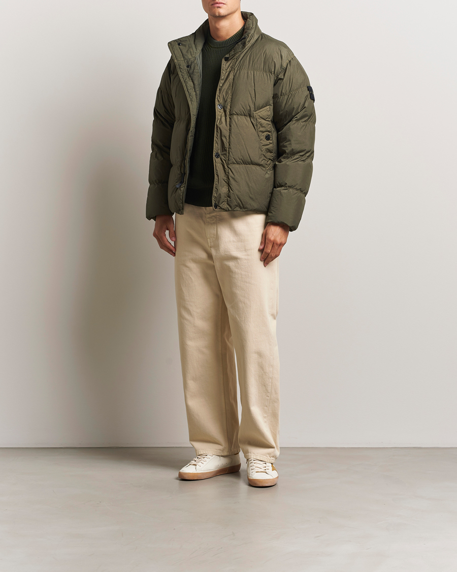 Herr | Jackor | Stone Island | Crinkle Reps Down Jacket Military Green