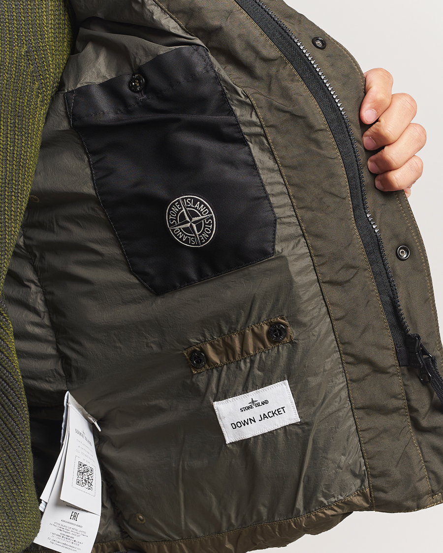 Herr | Jackor | Stone Island | Crinkle Reps Down Jacket Military Green