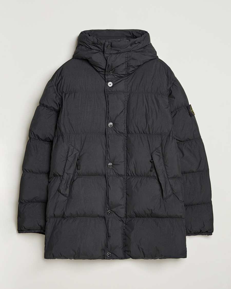 Herr | Jackor | Stone Island | Crinkle Reps Down Parka Black