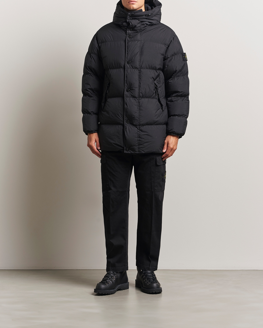 Herr | Jackor | Stone Island | Crinkle Reps Down Parka Black