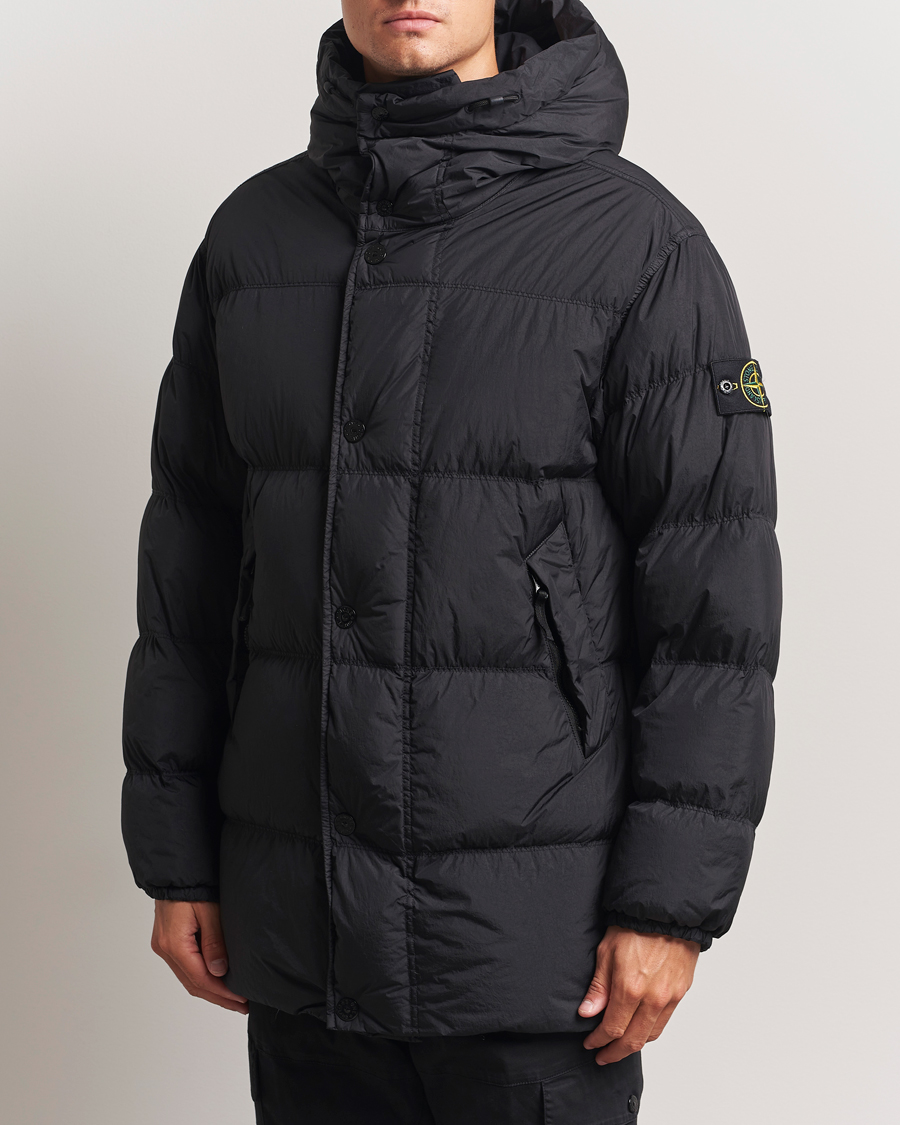 Herr | Jackor | Stone Island | Crinkle Reps Down Parka Black