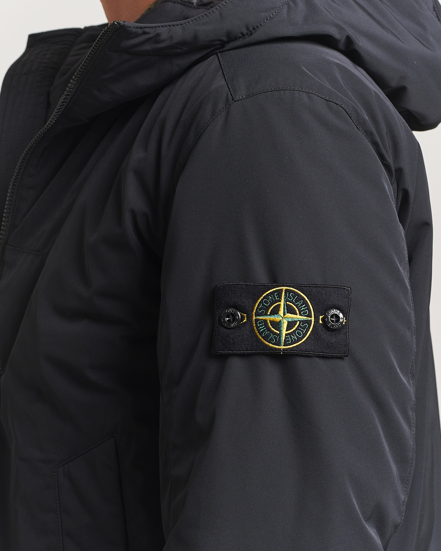 Herr | Jackor | Stone Island | Micro Twill Primaloft Padded Hood Jacket Black