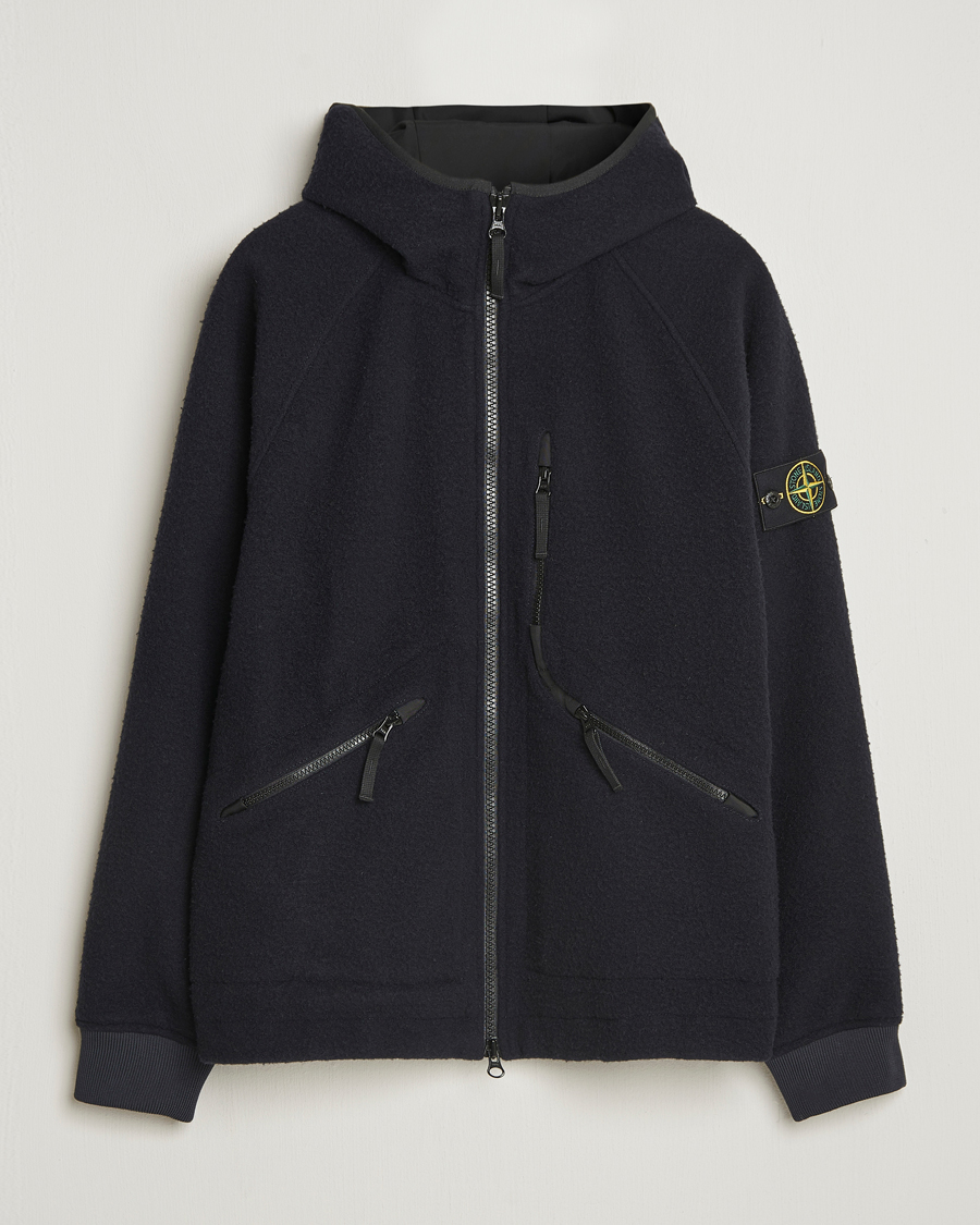 Herr | Jackor | Stone Island | Panno Ratinato Wool Jacket Navy