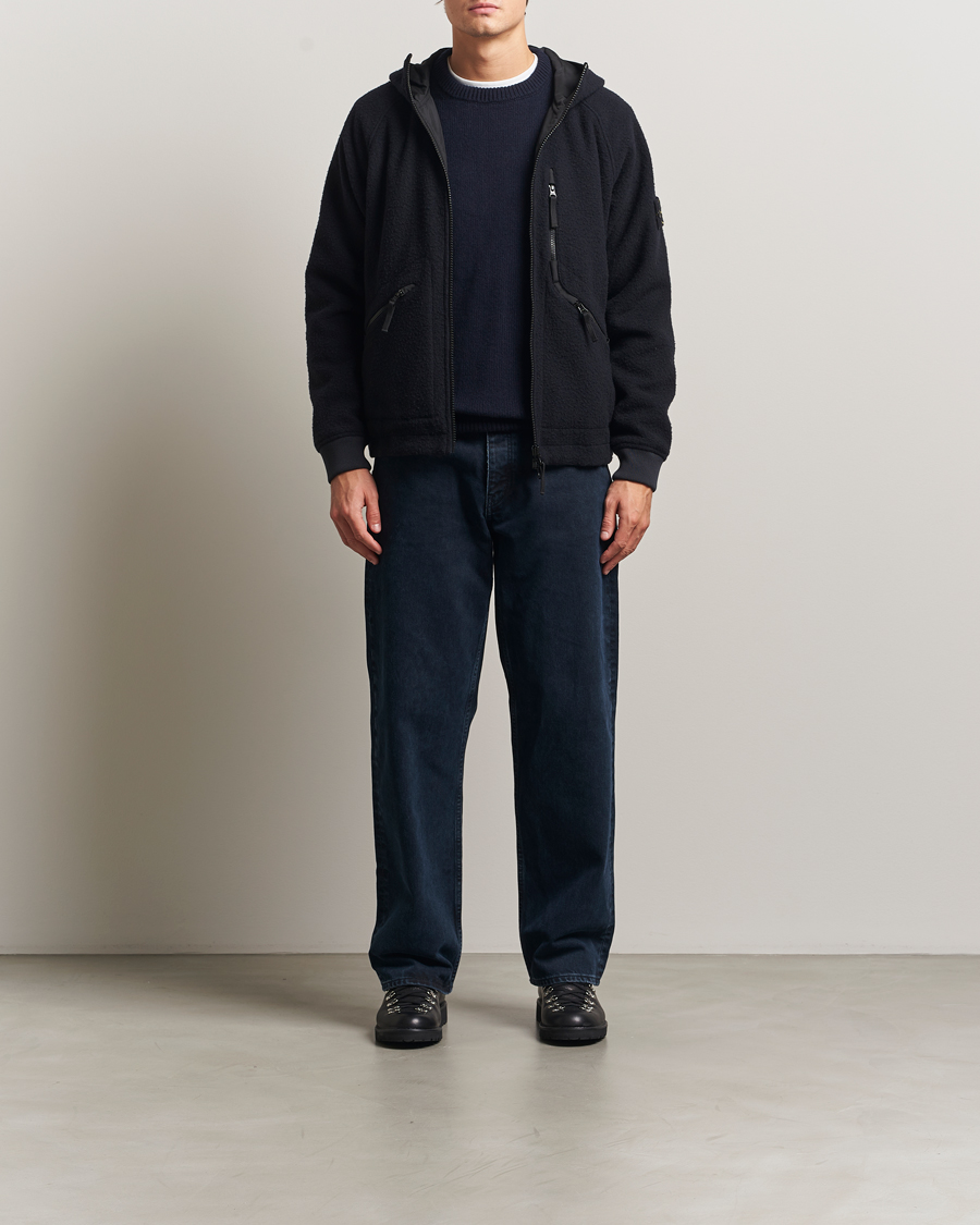 Herr | Jackor | Stone Island | Panno Ratinato Wool Jacket Navy
