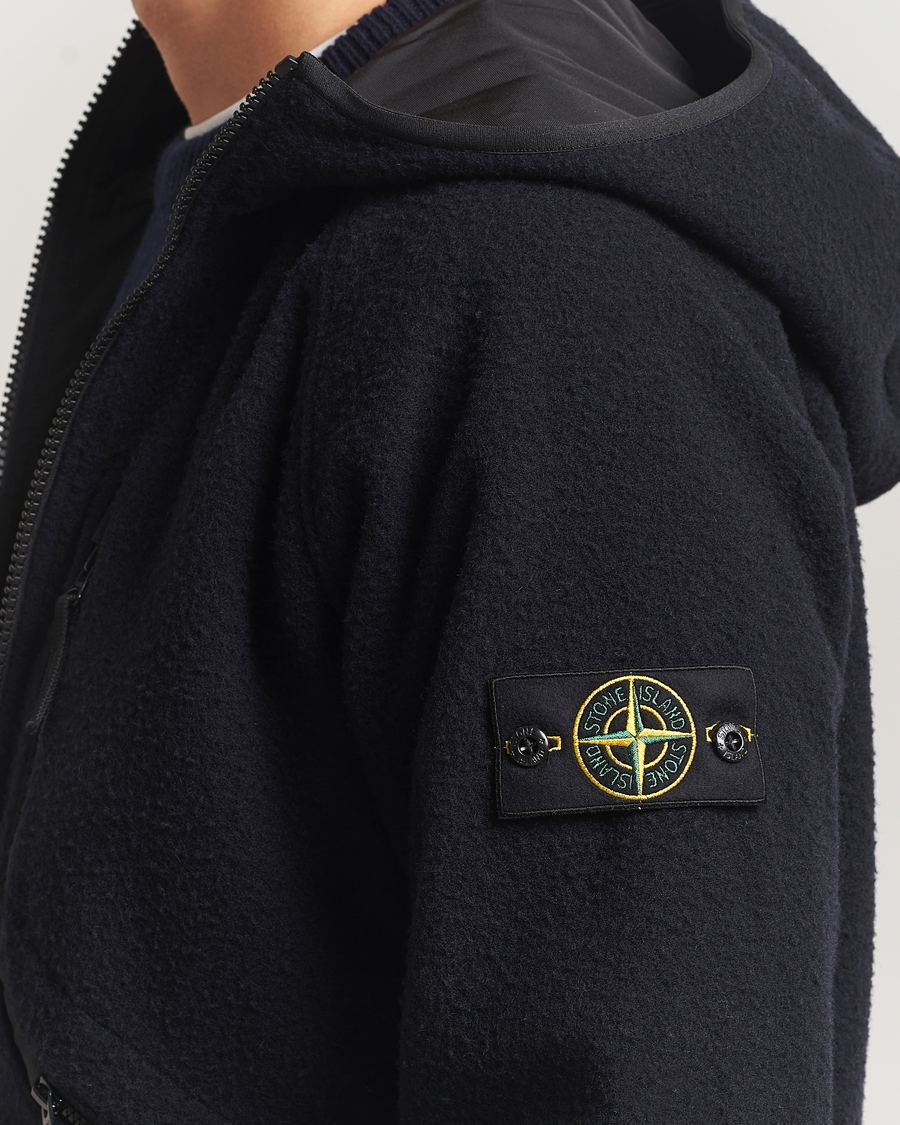 Herr | Jackor | Stone Island | Panno Ratinato Wool Jacket Navy