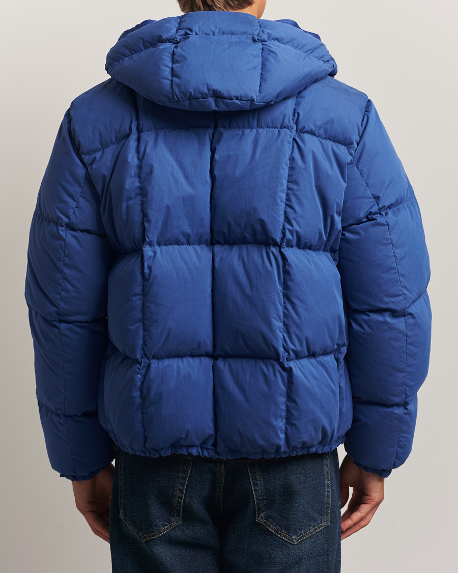 Herr | Jackor | Stone Island | Marina Cotton/Nylon Tela Down Jacket Bright Blue