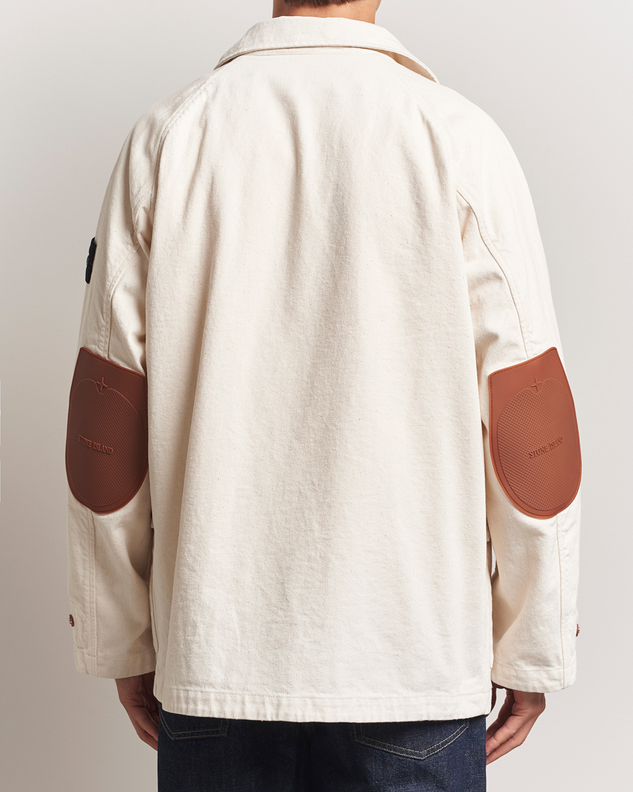 Herr | Jackor | Stone Island | RAW Cotton Gabardine Jacket Ivory