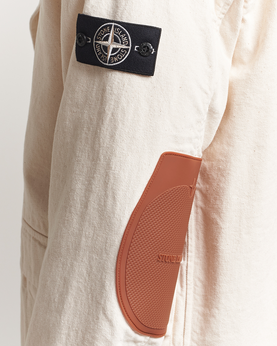 Herr | Jackor | Stone Island | RAW Cotton Gabardine Jacket Ivory