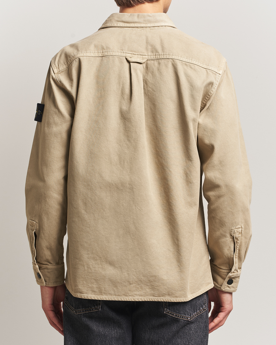 Herr | Skjortor | Stone Island | Organic Panama Cotton Overshirt Desert