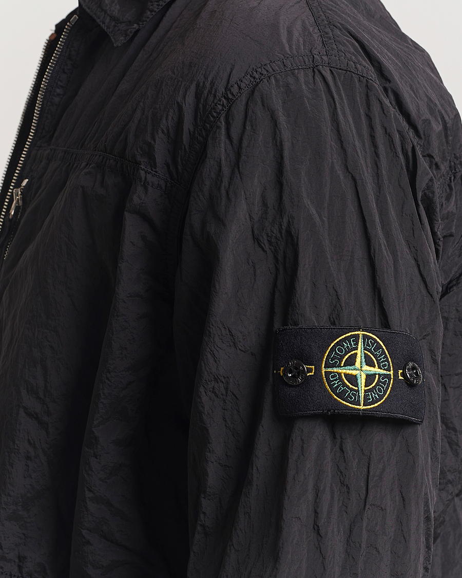 Herr | Skjortor | Stone Island | Nylon Metal Zip Overshirt Black