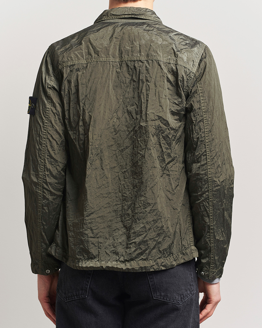 Herr | Skjortor | Stone Island | Nylon Metal Zip Overshirt Military Green