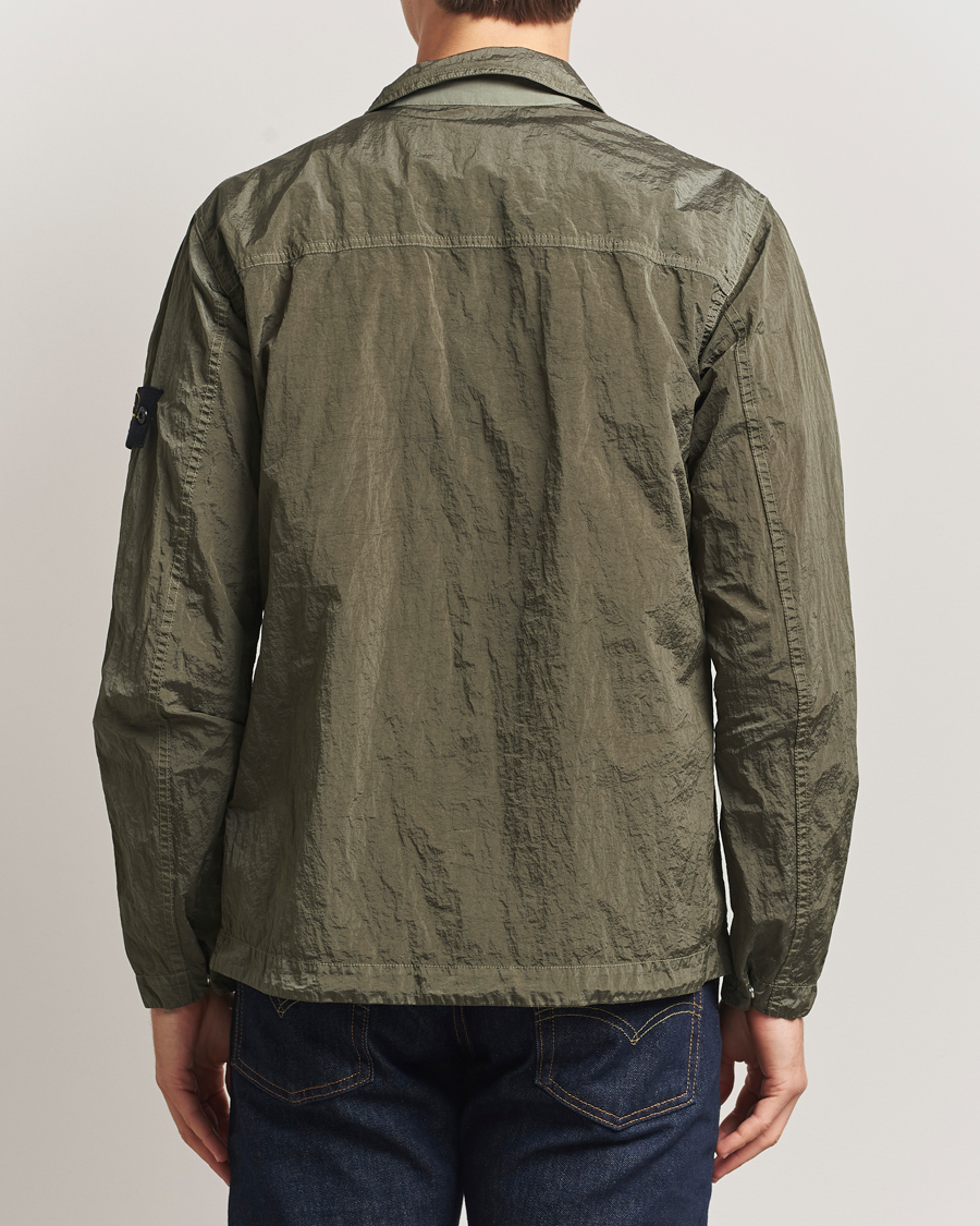 Herr | Skjortor | Stone Island | Nylon Metal Zip Overshirt Military Green