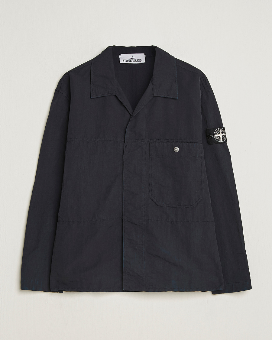 Herr | Skjortor | Stone Island | Naslan TC Corrosion Treatment Overshirt Black