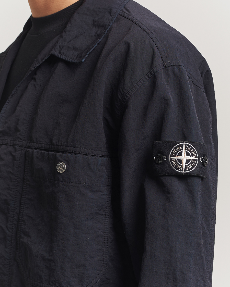 Herr | Skjortor | Stone Island | Naslan TC Corrosion Treatment Overshirt Black