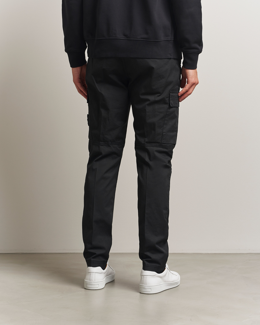 Herr | Byxor | Stone Island | Supima Cotton Stretch Cargo Trousers Black