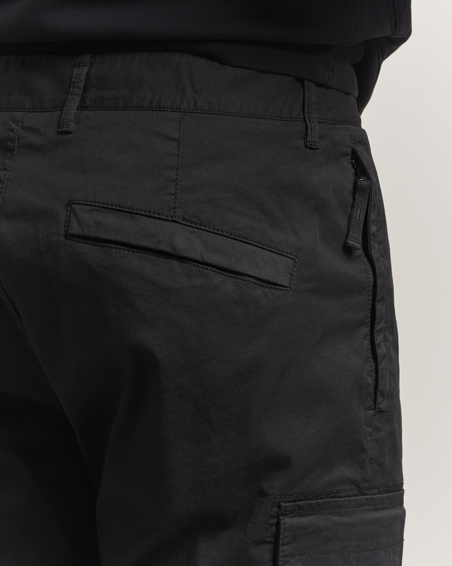 Herr | Byxor | Stone Island | Supima Cotton Stretch Cargo Trousers Black