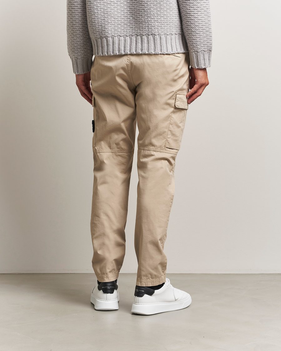 Herr | Byxor | Stone Island | Supima Cotton Stretch Cargo Trousers Desert